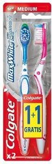 Keskmise kõvadusega hambahari Colgate Max White Toothbrush, 2 tk. hind ja info | Colgate Parfüümid, lõhnad ja kosmeetika | hansapost.ee