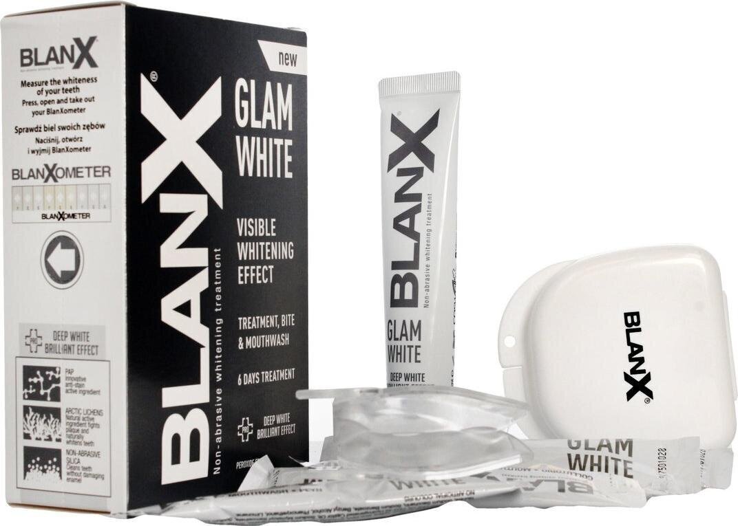 Hammaste valgenduskomplekt BlanX Glam White цена и информация | Hambaharjad, hampapastad ja suuloputusvedelikud | hansapost.ee