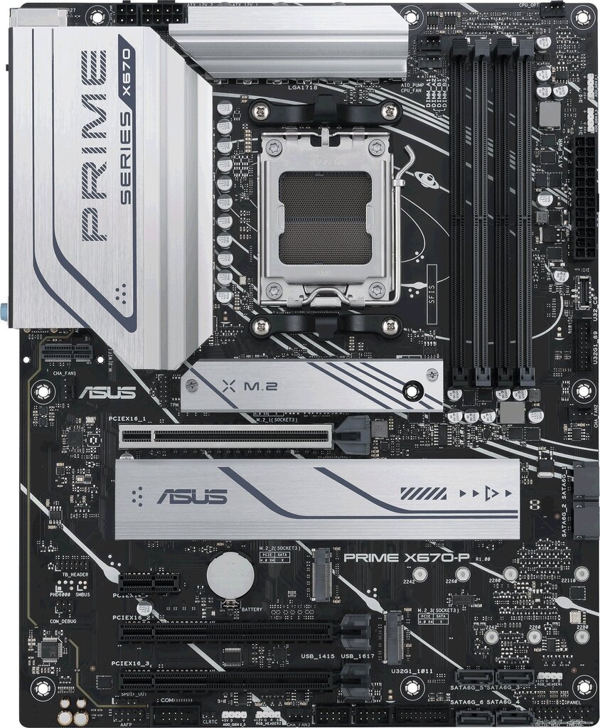 Asus Prime X670-P-CSM, ATX, AM5, DDR5 hind ja info | Emaplaadid | hansapost.ee