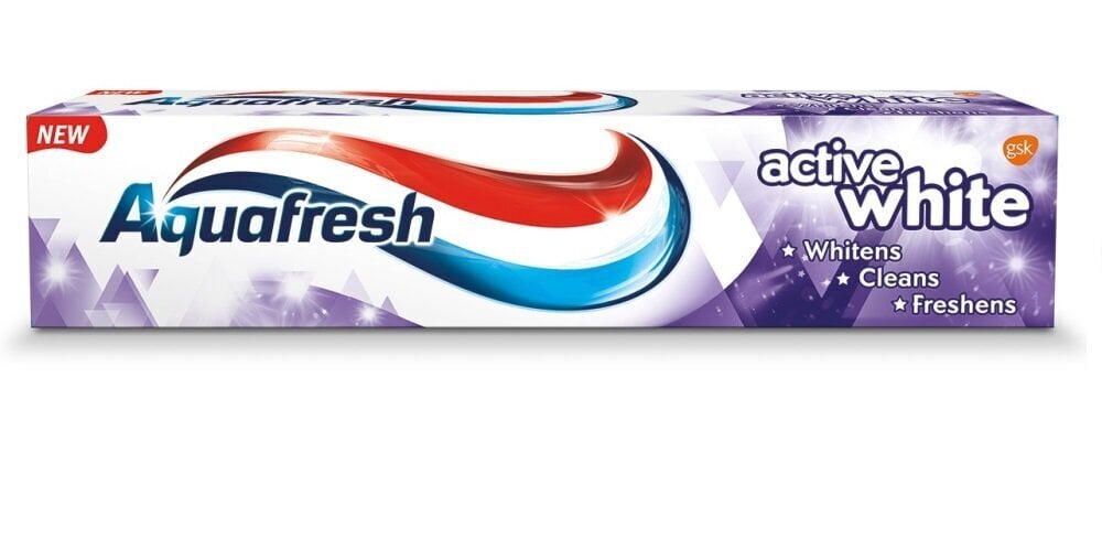 Hambapasta Aquafresh Active White Toothpaste, 125 ml цена и информация | Hambaharjad, hampapastad ja suuloputusvedelikud | hansapost.ee