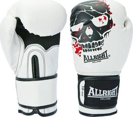 Боксерские перчатки Allright SKULL 12oz белый цвет цена и информация | Бокс | hansapost.ee