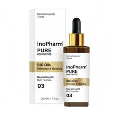 Сыворотка для лица и шеи с маслами примулы вечерней и шиповника Inopharm Pure, 30мл цена и информация | Сыворотки для лица, масла | hansapost.ee