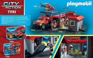 71193 PLAYMOBIL® City Action, Transporditav tuletõrjedepoo hind ja info | Klotsid ja konstruktorid | hansapost.ee