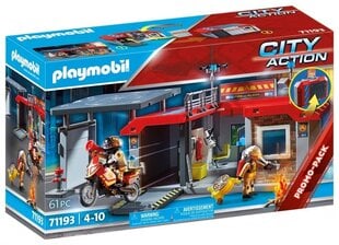 71193 PLAYMOBIL® City Action, Transporditav tuletõrjedepoo hind ja info | Klotsid ja konstruktorid | hansapost.ee