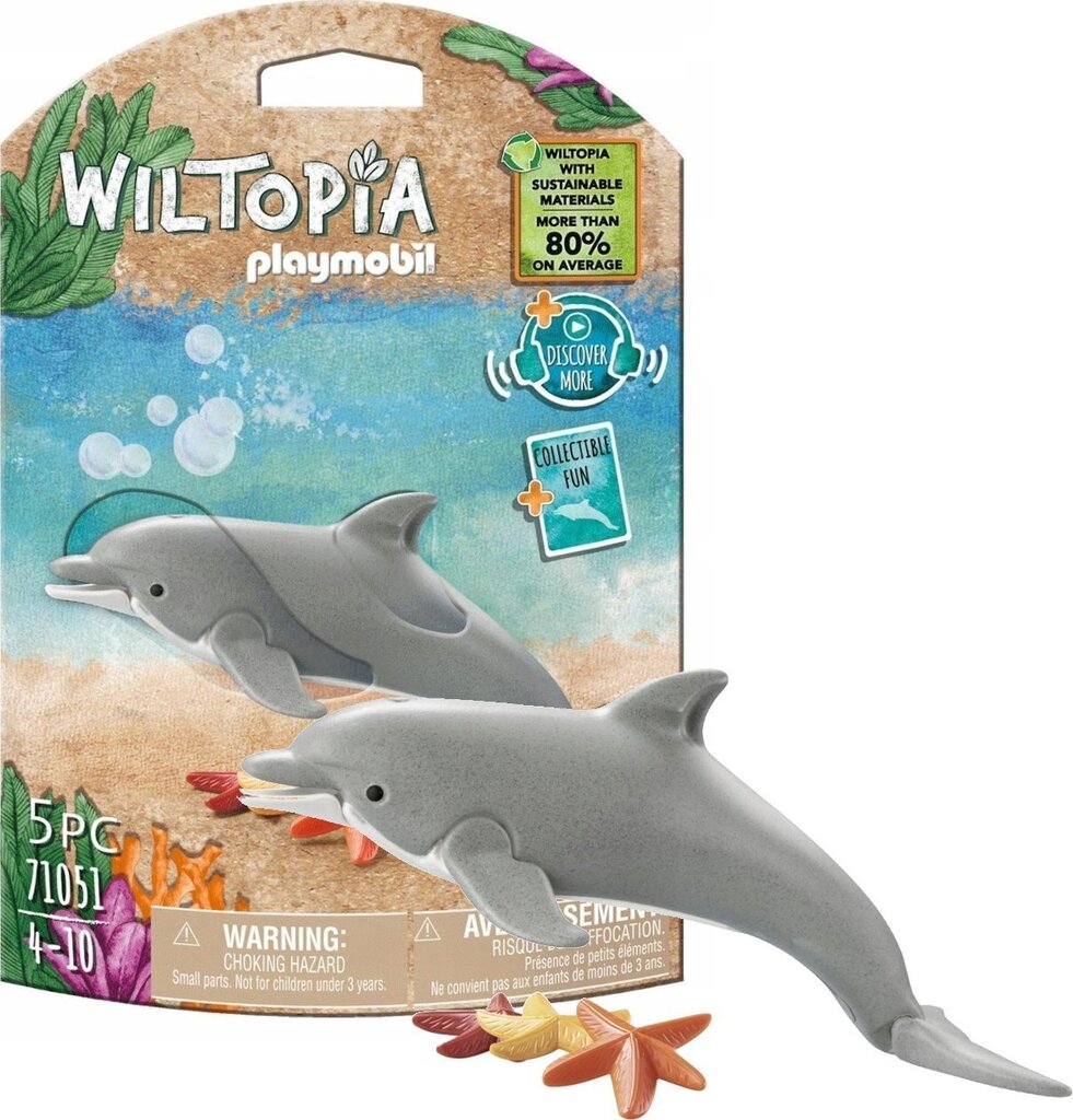 71051 PLAYMOBIL® Wiltopia, Delfiin hind ja info | Klotsid ja konstruktorid | hansapost.ee