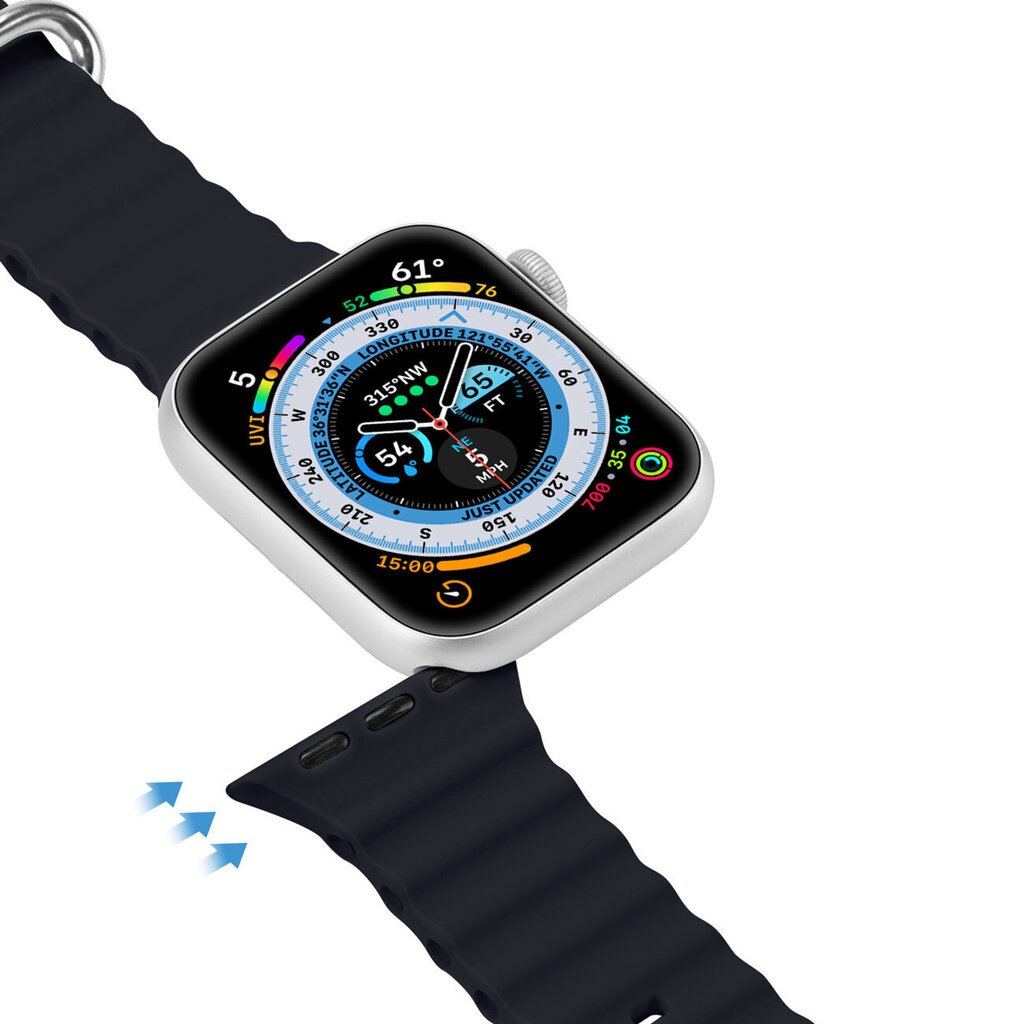 Dux Ducis, Apple Watch 8 / 7 / 6 / 5 / 4 / 3 / 2 / SE (45 / 44 / 42mm), hall цена и информация | Nutikellade aksessuaarid ja tarvikud | hansapost.ee