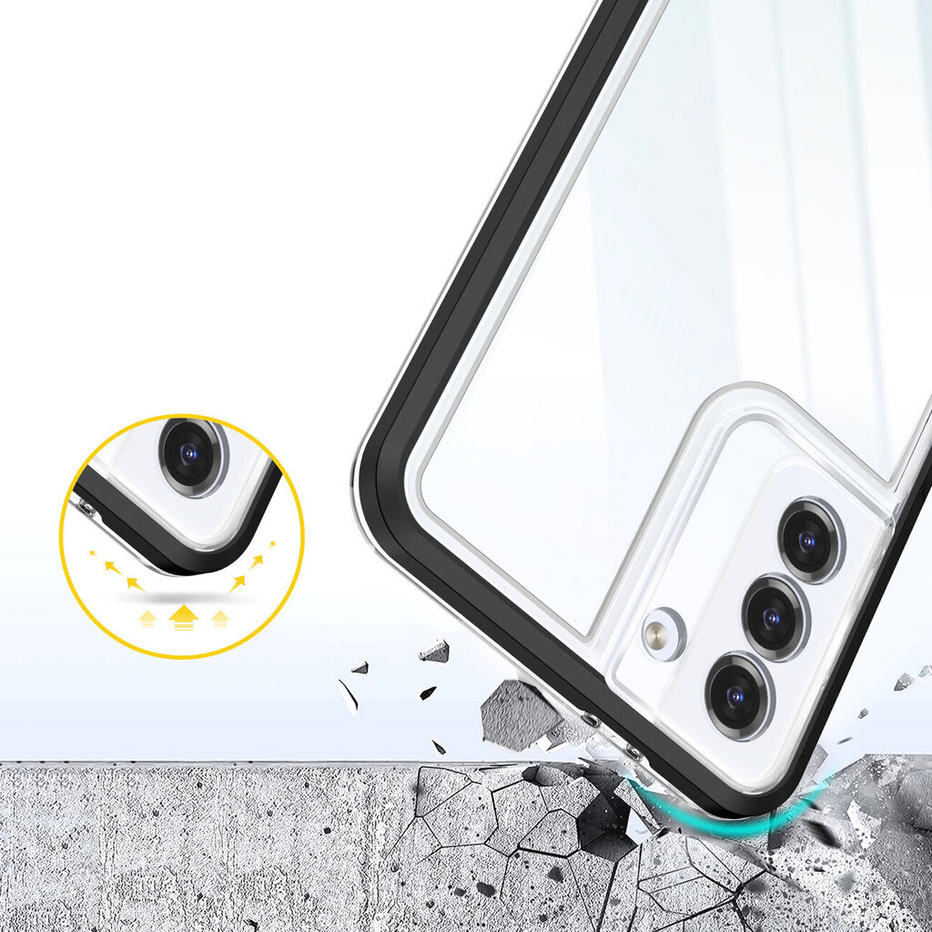 Clear 3in1, Samsung Galaxy S23, must hind ja info | Telefonide kaitsekaaned ja -ümbrised | hansapost.ee
