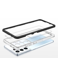 Clear 3in1 предназначен для Samsung Galaxy S23 Ultra, черный цвет цена и информация | Чехлы для телефонов | hansapost.ee
