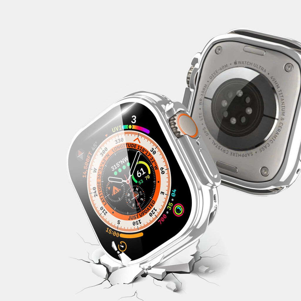 Dux Ducis, Apple Watch Ultra 49mm, hõbedane hind ja info | Nutikellade aksessuaarid ja tarvikud | hansapost.ee