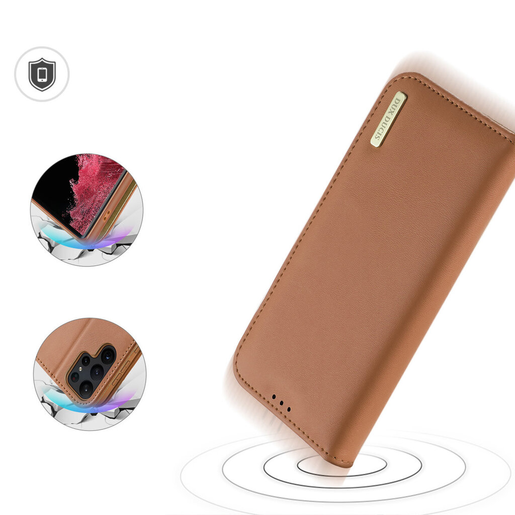 Dux Ducis Hivo Samsung Galaxy S23 Ultra, pruun цена и информация | Telefonide kaitsekaaned ja -ümbrised | hansapost.ee