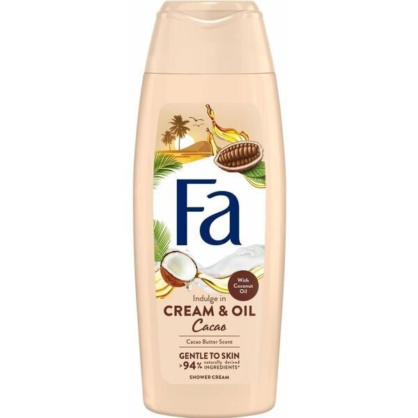 Dušigeel FA Shower Cream & Oil Cacao, 250 ml цена и информация | Dušigeelid, õlid | hansapost.ee