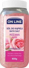 Lõõgastav vannisool On Line Roos, 800 g цена и информация | Масла, гели для душа | hansapost.ee