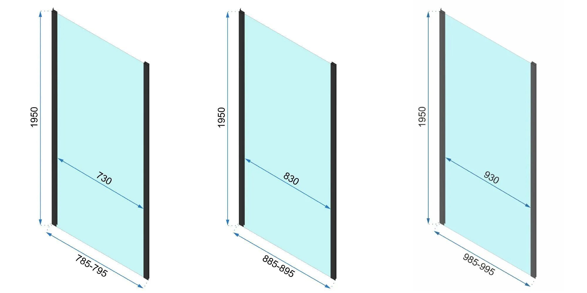 Dušikabiinid REA Rapid Swing Chrome, 100x80,90,100 cm hind ja info | Dušikabiinid | hansapost.ee