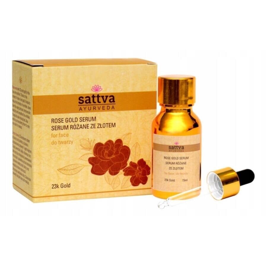 Näoseerum Sattva Ayurveda Rose Gold, 15 ml hind ja info | Näoõlid, ampullid ja seerumid | hansapost.ee