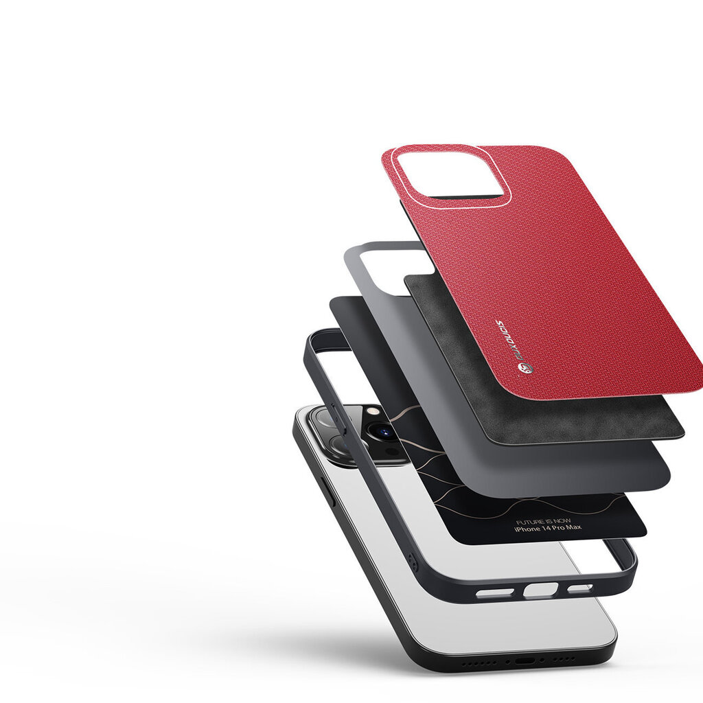 Dux Ducis Fino telefonile iPhone 14 Pro, punane hind ja info | Telefonide kaitsekaaned ja -ümbrised | hansapost.ee