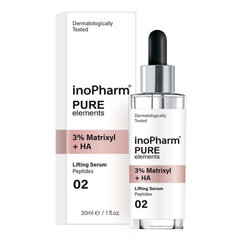 Pinguldav näo- ja kaelaseerum Inopharm 3% Matrixil + HA, 30ml цена и информация | Inopharm Для ухода за лицом | hansapost.ee