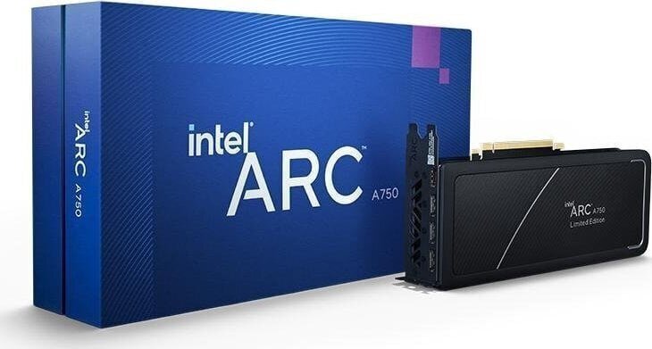 Intel Arc A750 Limited Edition 8GB GDDR6 (21P02J00BA) цена и информация | Videokaardid | hansapost.ee