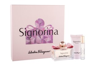 Komplekt Salvatore Ferragamo Signorina: EDP naistele 100 ml + EDP naistele 10 ml + ihupiim 50 ml hind ja info | Parfüümid naistele | hansapost.ee