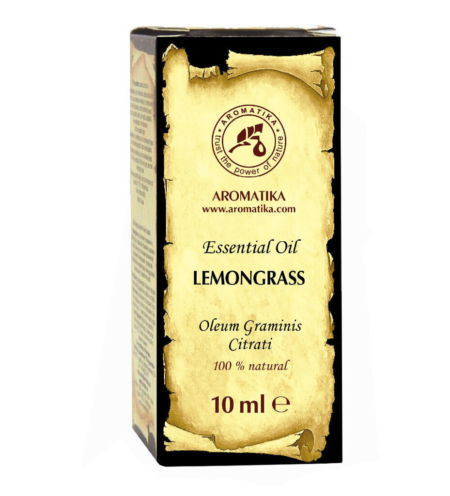Naturaalne eeterlik õli sidrunheinaga Aromatika 100% Pure & Natural 10 ml цена и информация | Kosmeetilsed ja eeterlikud õlid | hansapost.ee