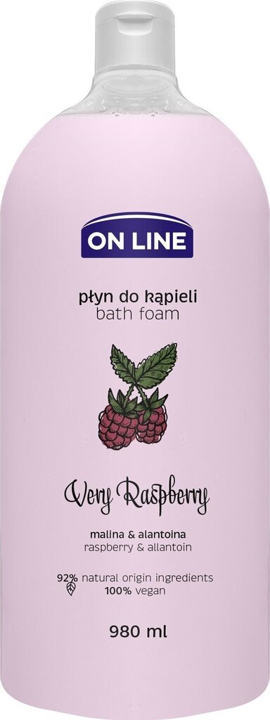 Vannivaht On Line Very Raspberry, 980 ml цена и информация | Dušigeelid, õlid | hansapost.ee