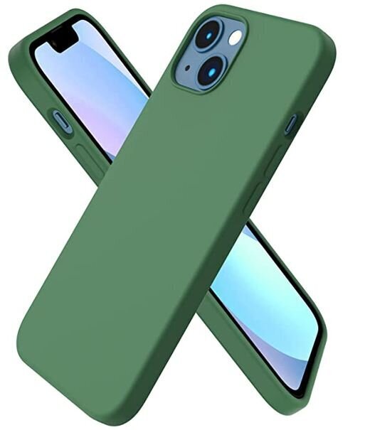 Evelatus Liquid Silicone iPhone 13, roheline цена и информация | Telefonide kaitsekaaned ja -ümbrised | hansapost.ee