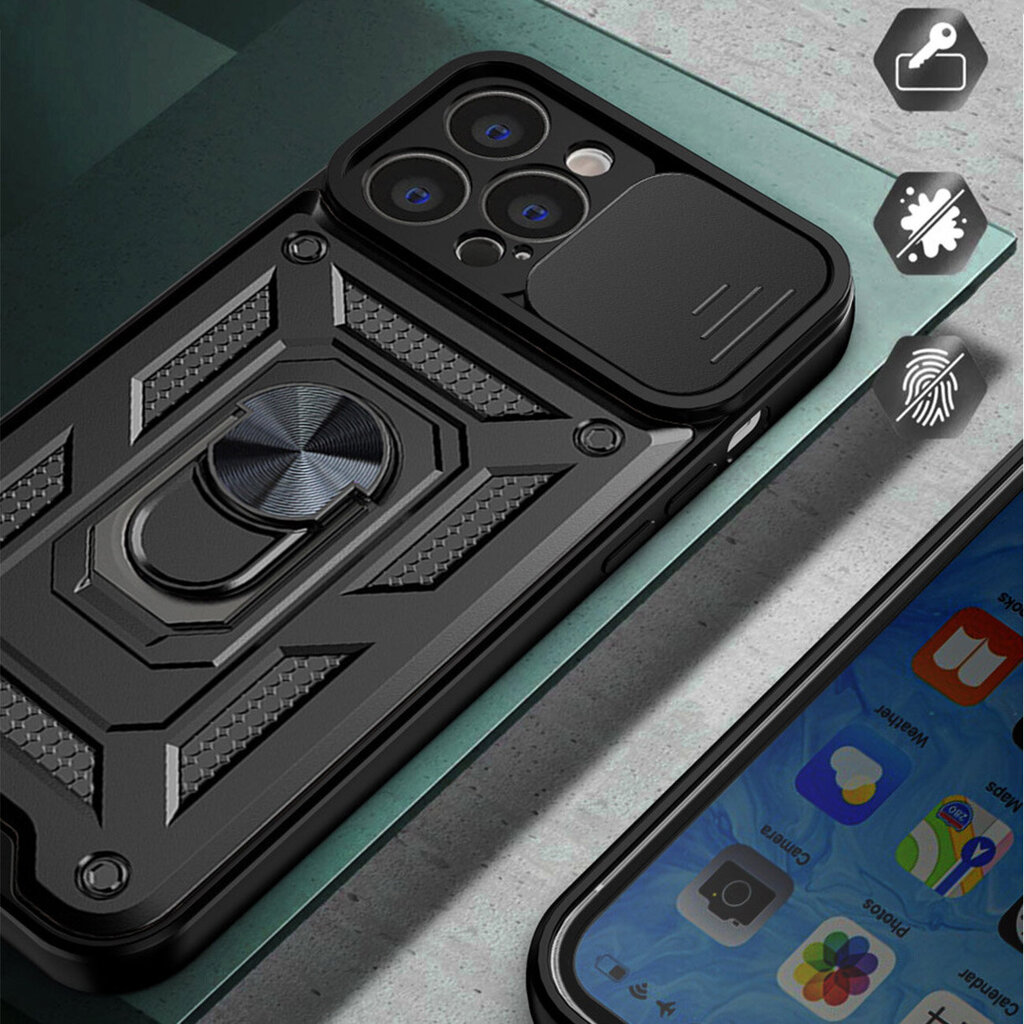 Hybrid Armor Camshield, iPhone 13, roosa hind ja info | Telefonide kaitsekaaned ja -ümbrised | hansapost.ee