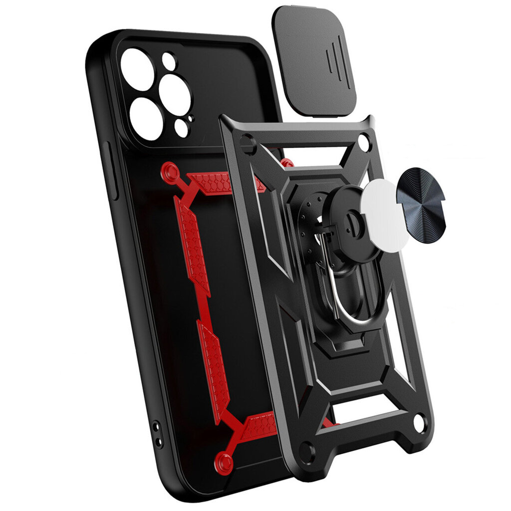 Hybrid Armor Camshield, iPhone 14 Pro Max, sinine hind ja info | Telefonide kaitsekaaned ja -ümbrised | hansapost.ee