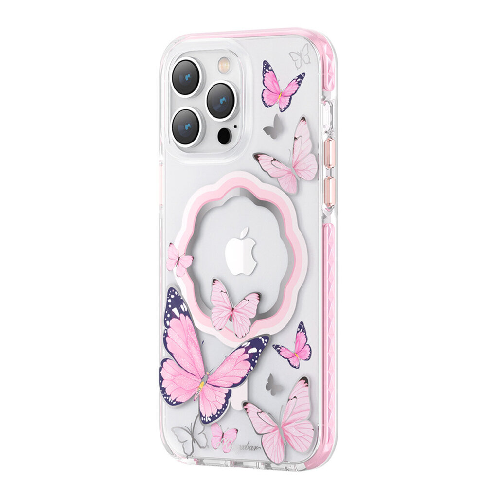 Kingxbar Butterfly Series iPhone 14 Plus MagSafe, roosa price and information | Telefonide kaitsekaaned ja -ümbrised | hansapost.ee