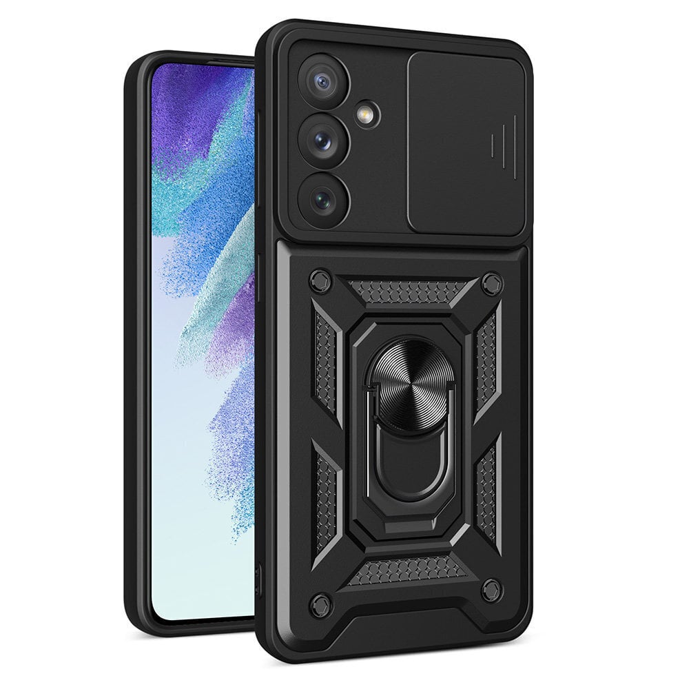 Hybrid Armor Camshield Samsung Galaxy A34 5G, must цена и информация | Telefonide kaitsekaaned ja -ümbrised | hansapost.ee