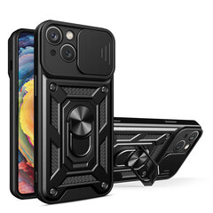 Hybrid Armor Camshield Realme 10 Pro, must hind ja info | Telefonide kaitsekaaned ja -ümbrised | hansapost.ee