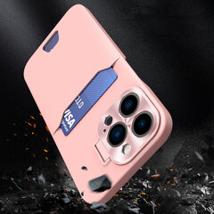 Leather Stand iPhone 14 Pro Max, roosa hind ja info | Telefonide kaitsekaaned ja -ümbrised | hansapost.ee