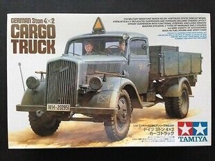 Tamiya - German 3ton 4x2 Cargo Truck, 1/35, 35291 hind ja info | Klotsid ja konstruktorid | hansapost.ee