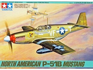 Tamiya - North American P-51B Mustang, 1/48, 61042 hind ja info | Tamiya Laste mänguasjad alates 3.a | hansapost.ee