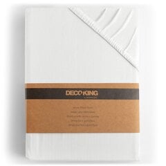 Kummiga voodilina DecoKing jersey Amber White, 140x200 cm цена и информация | Простыни | hansapost.ee