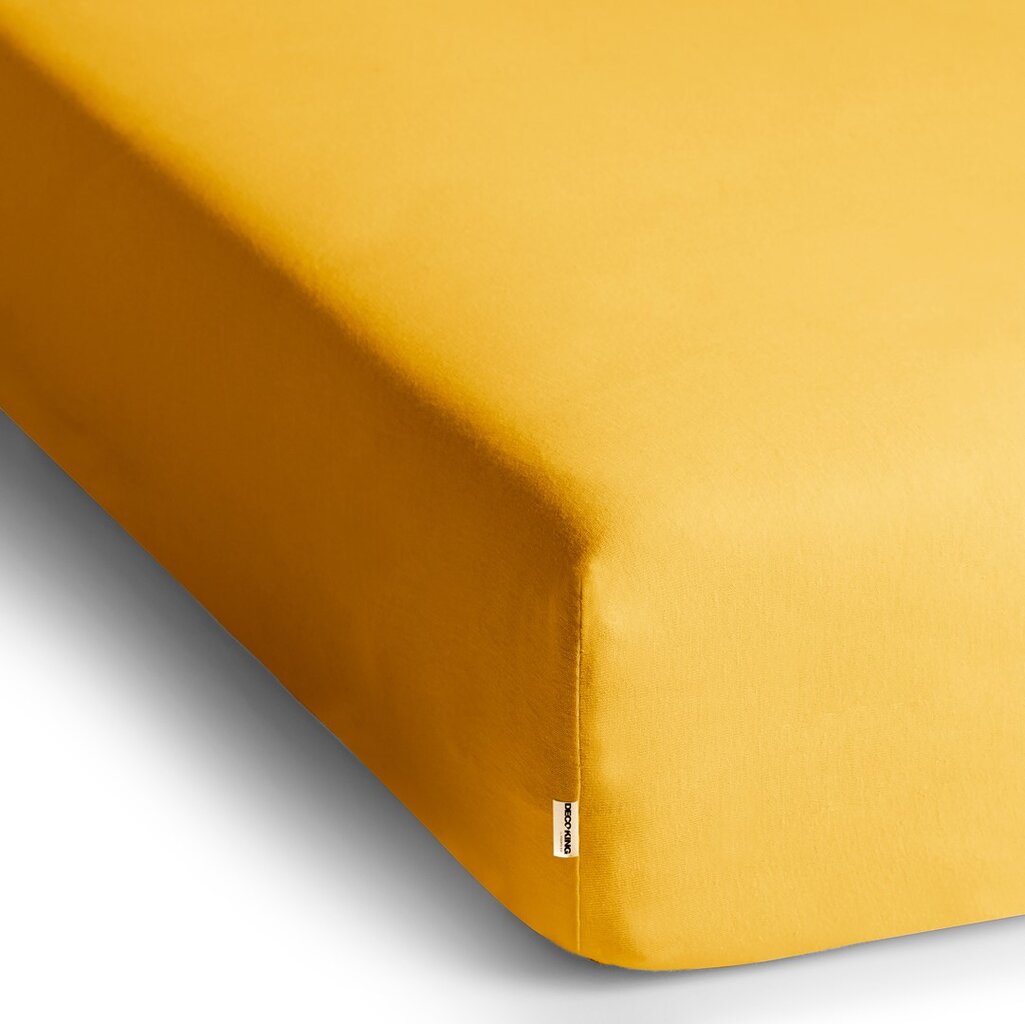 Kummiga voodilina DecoKing jersey Amber Orange, 120x200 cm цена и информация | Voodilinad | hansapost.ee
