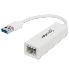 Manhattan Gigabit USB 3.0 10/100/1000 Mbps цена и информация | Адаптеры и USB-hub | hansapost.ee