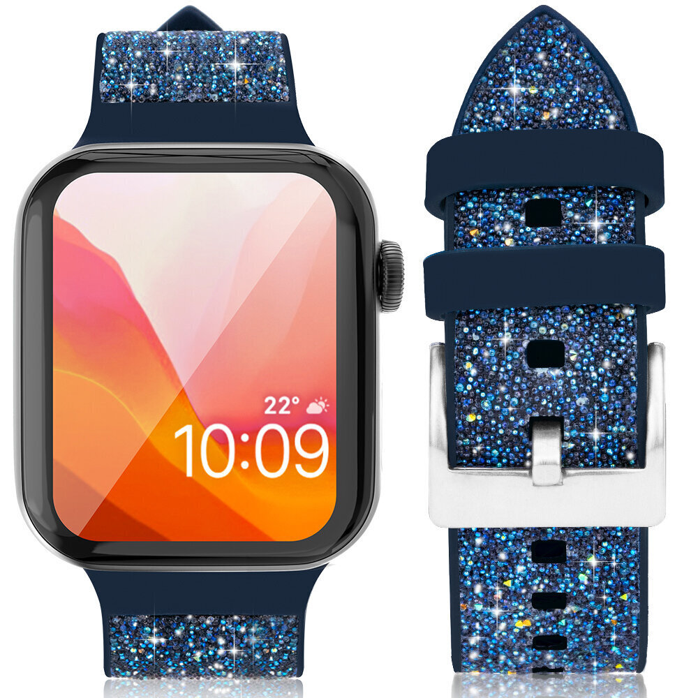 Kingxbar Crystal seadmele Apple Watch 6/5/4/3/2 (40mm / 38mm), sinine hind ja info | Nutikellade aksessuaarid ja tarvikud | hansapost.ee