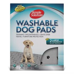 Моющиеся подушечки Simple Solution для собак, 86x91 см, 2 шт. цена и информация | Средства по уходу за животными | hansapost.ee