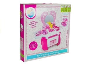 Косметический набор для девочек Lean Toys Туалетный столик с принадлежностями, розовый цена и информация | Игрушки для девочек | hansapost.ee
