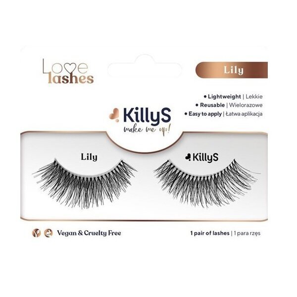 Kunstripsmed Killys Make Me Up! Love lashes Lily hind ja info | Kunstripsmed, ripsmeliim ja ripsmekoolutajad | hansapost.ee