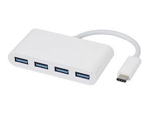 Vivanco USB-хаб USB-C 3.1, 4 порта, белый (34292) цена и информация | Адаптеры, USB-разветвители | hansapost.ee