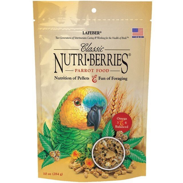 Toit erinevatele papagoidele Lafeber's Nutri-Berries Classic, 284 g цена и информация | Toit lindudele | hansapost.ee