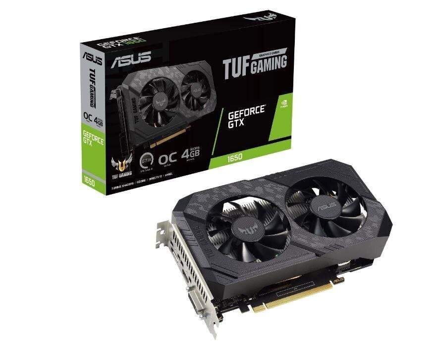 Asus TUF Gaming GeForce GTX 1650 V2 OC Edition 4GB GDDR6 (GTX1650-O4GD6-P-V2-GAMING) hind ja info | Videokaardid | hansapost.ee