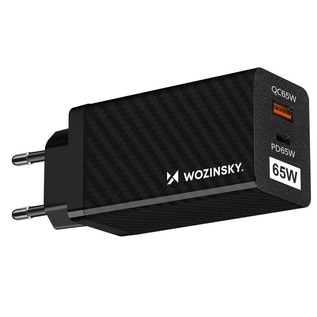 Wozinsky 65W GaN, QC 3.0 PD (WWCG01) цена и информация | Laadijad mobiiltelefonidele | hansapost.ee