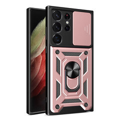 Hybrid Armor Camshield Samsung Galaxy S23 Ultra, roosa hind ja info | Telefonide kaitsekaaned ja -ümbrised | hansapost.ee