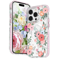 Kingxbar Flora Series предназначен для iPhone 14 Plus MagSafe, розовый цена и информация | Чехлы для телефонов | hansapost.ee