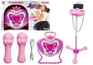 Mängumikrofon Lean Toys, roosa hind ja info | Lean Toys Laste mänguasjad alates 3.a | hansapost.ee