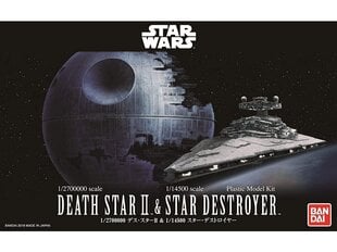 Revell - Star Wars Death Star II (1/2700000) & Star Destroyer (1/14500), 01207 hind ja info | Klotsid ja konstruktorid | hansapost.ee