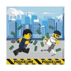 Lego City pabersalvrätikud, 33x33 cm, 20 tk цена и информация | Ühekordsed nõud ja söögiriistad | hansapost.ee