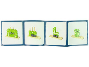 Lean Toys 3D креативный пазл с лягушкой для детей, зеленый цена и информация | Развивающие игрушки для детей | hansapost.ee